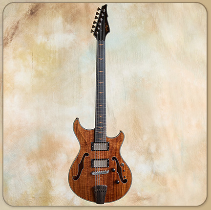 Artinger Carved Top Sidewinder, Koa/Rosewood